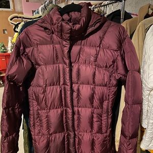 North face burgundy metropolis jacket size small